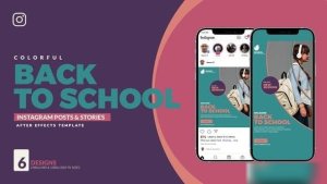 Videohive Back To School Instagram Post & Story B107 Product Promo template preview