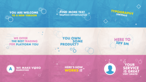 Dynamic Typography Video Displays template preview