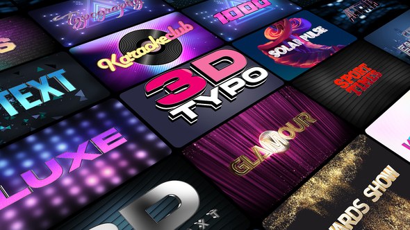 Videohive 3D Titles. Vol. 1 Titles template preview