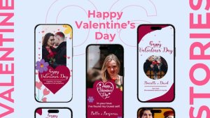Videohive 06 Valentine's Day Instagram Stories Openers template preview