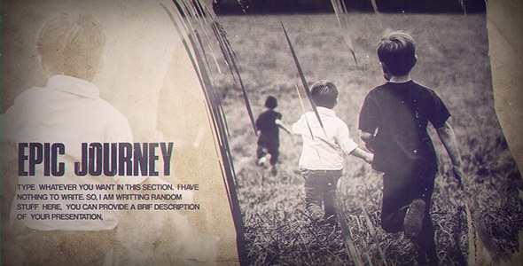 Videohive Vintage Memory Openers template preview