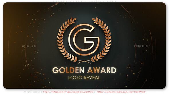 Videohive Golden Award - Initial Logo Broadcast-packages template preview