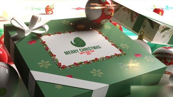 Videohive Christmas Box Logo Logo Stings template preview