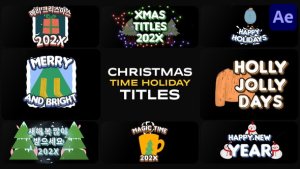 Videohive Christmas Time Holiday Titles | After Effects Titles template preview
