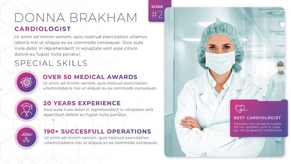 Videohive Medical Presentation Minimal Video Displays template preview