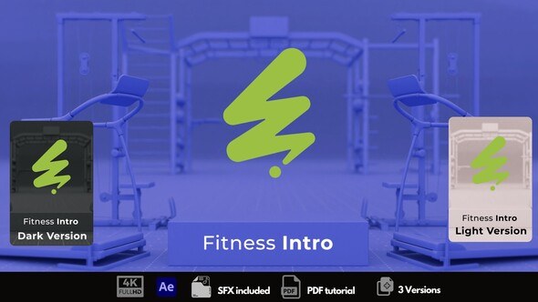 Videohive Fitness Intro 54961806 Logo Stings template preview
