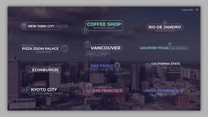 Videohive Location Line Titles v2 Titles template preview