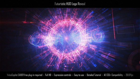 Videohive Futuristic HUD Logo Reveal 22444843 Logo Stings template preview