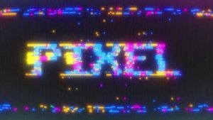 Pixel Title Premiere Pro template preview