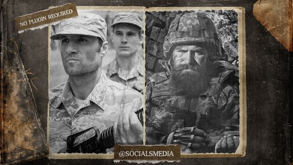 Videohive Grunge History Slideshow Video Displays template preview