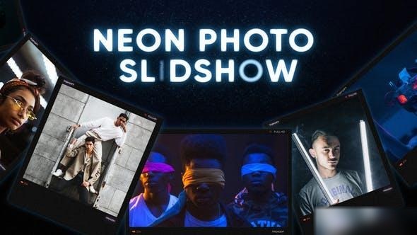 Videohive Neon Photo Slideshow Openers template preview