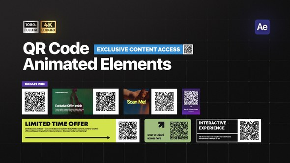 Videohive QR Code Elements Elements template preview