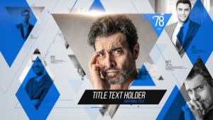 Videohive Slideshow Triangle Video Displays template preview