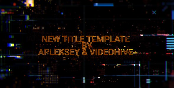 Videohive Digital Glitch Titles Titles template preview