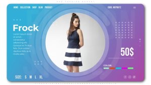 Neo Fashion Market Video Displays template preview