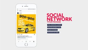 Social Media Titles Bundle Video Displays template preview