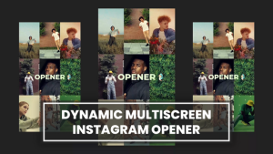 Videohive Dynamic Multiscreen Opener Instagram Openers template preview