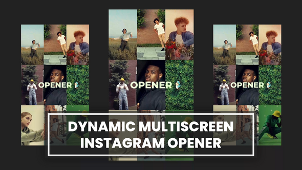 Videohive Dynamic Multiscreen Opener Instagram Openers template preview