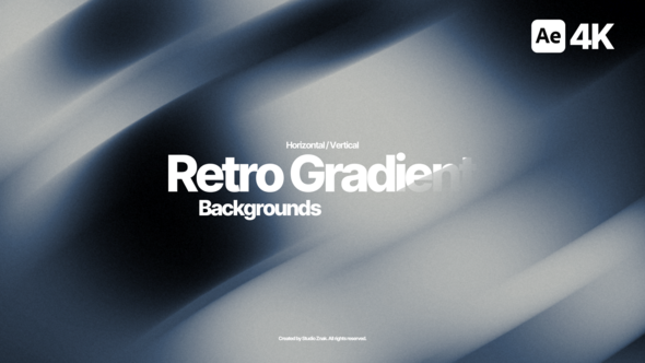 Videohive Retro Gradient Backgrounds Elements template preview