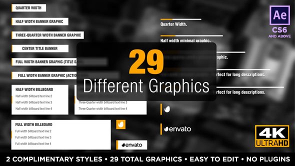 Newsworthy Titles and Lower Thirds Video Displays template preview