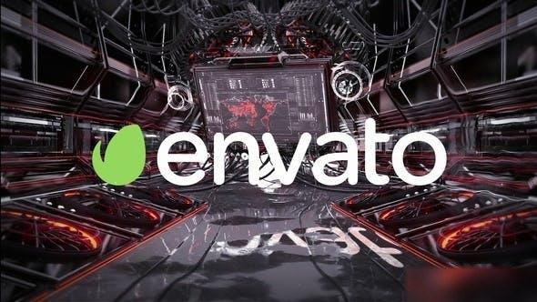 Videohive Mechanical HUD Glitch Logo Logo Stings template preview
