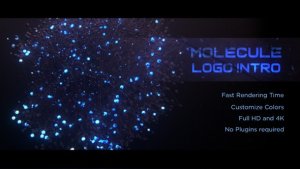 Videohive Molecule Logo Intro Logo Stings template preview