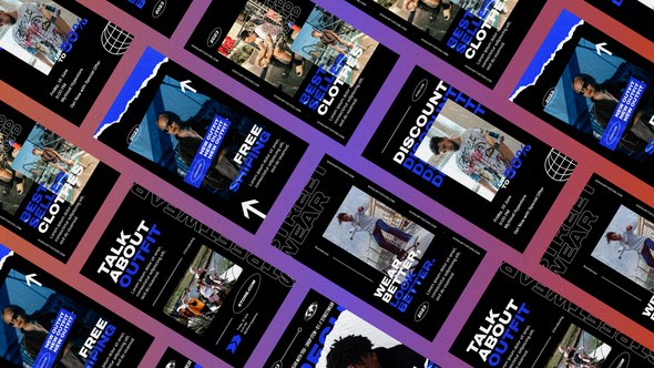 Videohive Fecto Hypebeast Vertical Instagram Reel Product Promo template preview