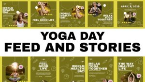 Videohive Yoga Day Feed and Stories Instagram 57909295 Openers template preview