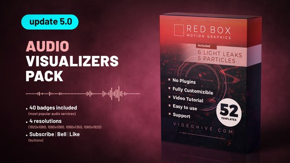 Audio Visualizers Pack Video Displays template preview