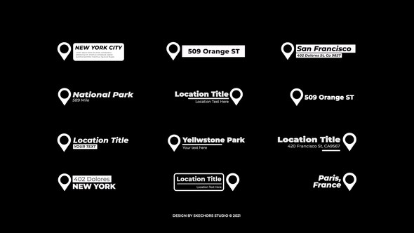 Videohive Location Titles 2.0 | After Effects Titles template preview