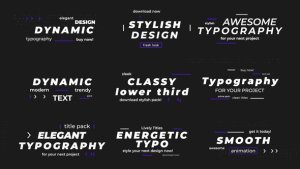 Videohive Text Title Pack Titles template preview