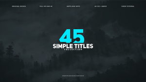 45 Simple Titles Video Displays template preview