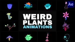 Videohive Weird Plants Animations | After Effects Elements template preview
