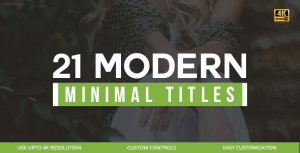 21 Modern Titles Video Displays template preview