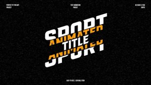 Sport Animation Title Titles template preview