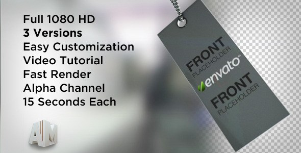 Tags Swinging Video Displays template preview