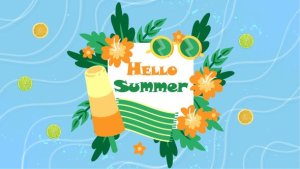 Videohive Hello Summer Intro Video Displays template preview