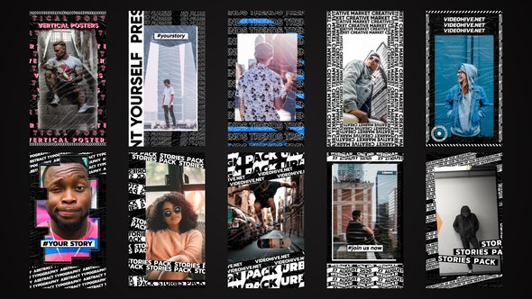 Videohive Urban Typography Stories Elements template preview