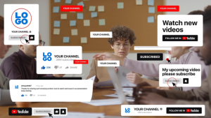 Videohive Subscribe Buttons Pack Elements template preview