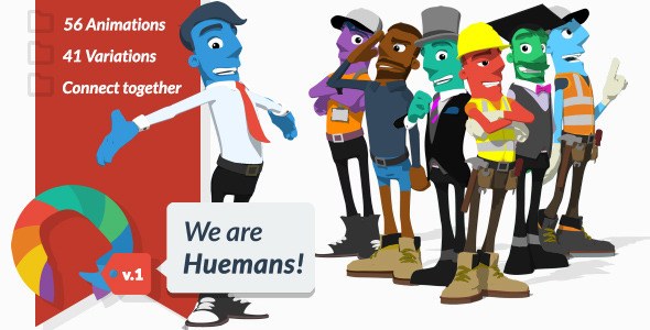 We are Huemans Video Displays template preview
