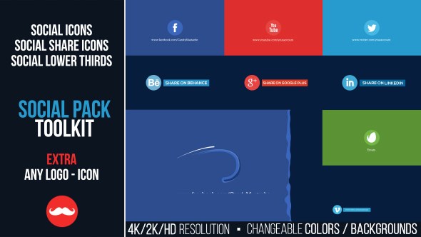 Videohive Social Pack Toolkit Openers template preview