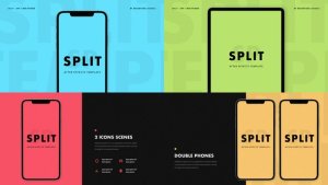 Videohive Split - App Promo Product Promo template preview