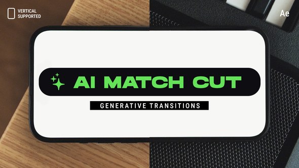 Videohive AI Generative Phone Match Cut Transitions | Vertical | After Effects Elements template preview