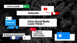 Videohive Urban Social Media Lower Thirds Elements template preview