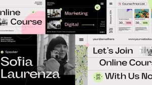 Videohive Online Course After Effects Video Displays template preview