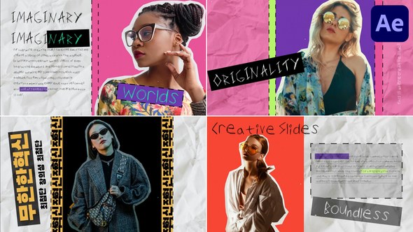 Videohive Handmade Creative Slides for After Effects Openers template preview