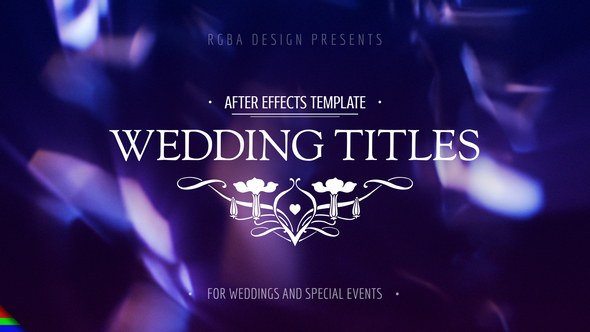 Videohive Wedding Titles 21649618 Titles template preview