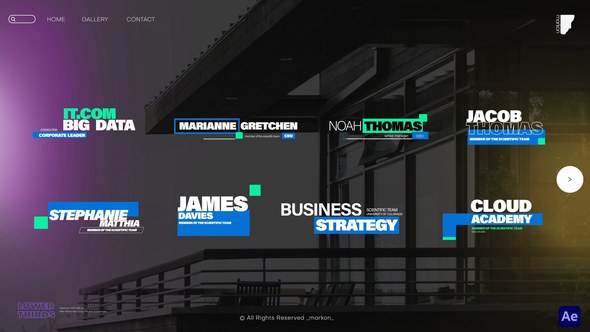 Videohive Creative and Modern Lower Thirds 43765951 Elements template preview