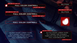 Videohive Glitch Shape Lower Third Elements template preview