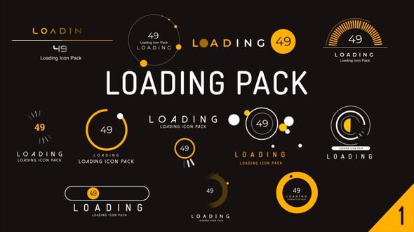 Videohive Loading Icon Pack Elements template preview